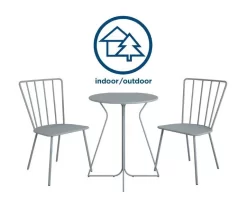 Heidi Light Gray 3-Piece Bistro Patio Furniture Set 11 Heidi Light Gray 3-Piece Bistro Patio Furniture Set -Home Style Shop 810541505 3