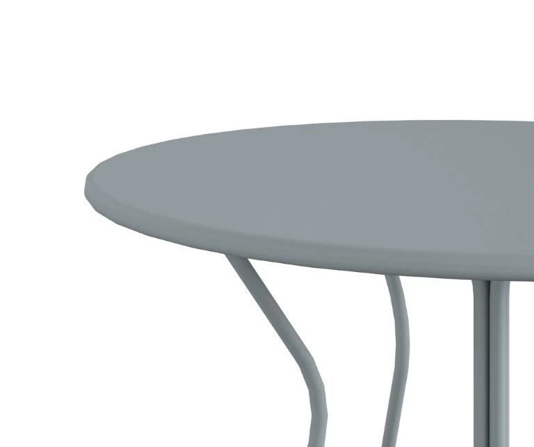 Heidi Light Gray 3-Piece Bistro Patio Furniture Set 5 Heidi Light Gray 3-Piece Bistro Patio Furniture Set - Image 5