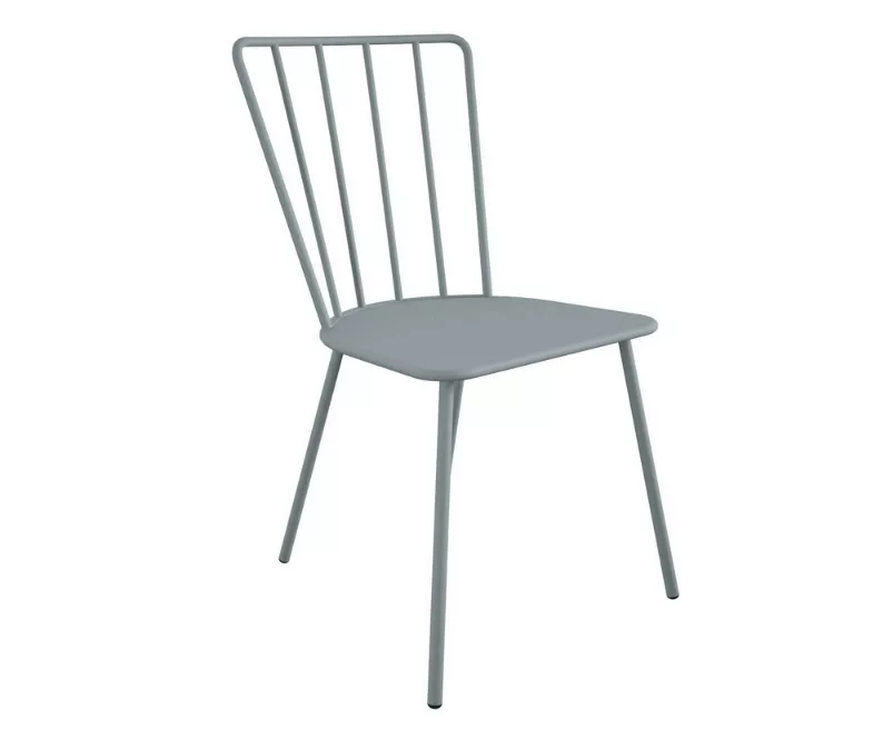 Heidi Light Gray 3-Piece Bistro Patio Furniture Set 8 Heidi Light Gray 3-Piece Bistro Patio Furniture Set - Image 8