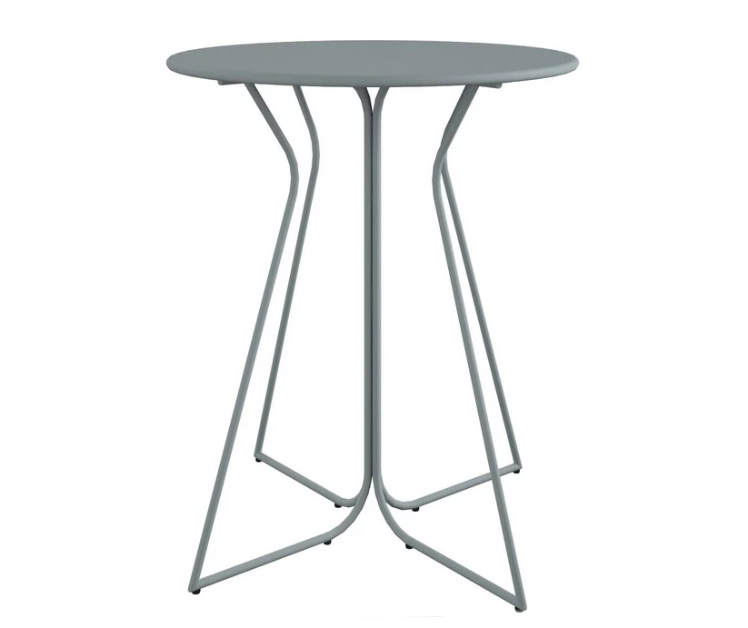 Heidi Light Gray 3-Piece Bistro Patio Furniture Set 9 Heidi Light Gray 3-Piece Bistro Patio Furniture Set - Image 9