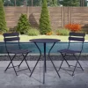 COSCO Outdoor Living Navy 3-Piece Folding Patio Seating Set