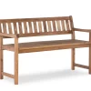 Flint Acorn Wood Patio Bench