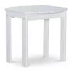 Flint White Wood Patio Adirondack End Table