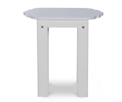 Flint White Wood Patio Adirondack End Table 10 Flint White Wood Patio Adirondack End Table -Home Style Shop 810541705 3