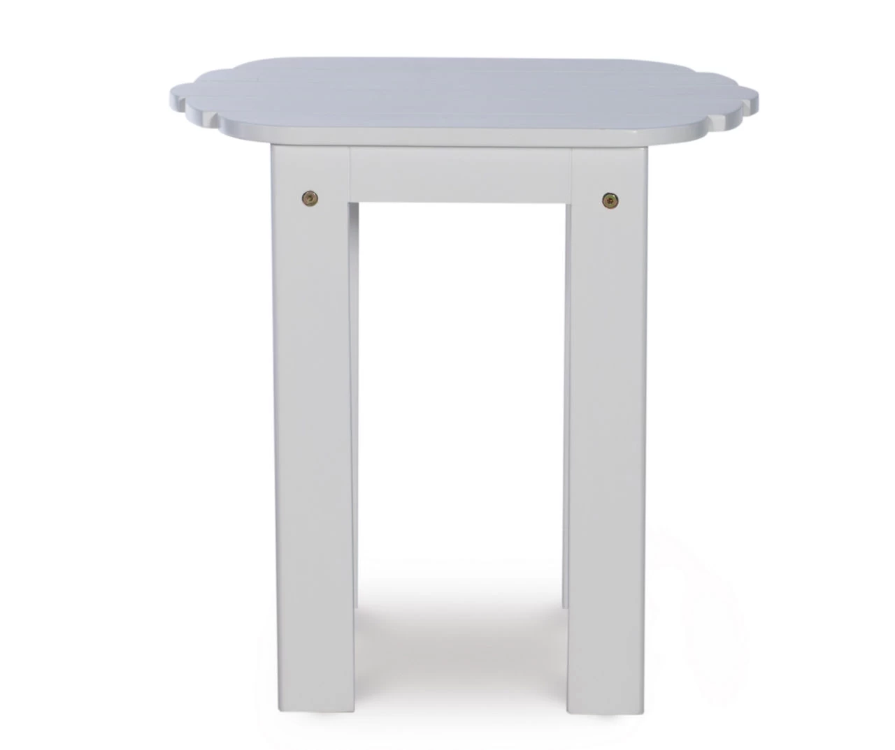 Flint White Wood Patio Adirondack End Table 3 Flint White Wood Patio Adirondack End Table - Image 3