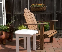 Flint White Wood Patio Adirondack End Table 14 Flint White Wood Patio Adirondack End Table -Home Style Shop 810541705 7
