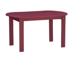 Flint Red Wood Patio Adirondack Coffee Table