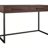 Horatio Brown & Gunmetal Wood Desk