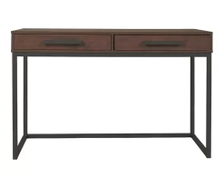 Horatio Brown & Gunmetal Wood Desk -Home Style Shop 810542288 4
