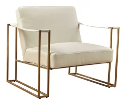 Kleemore Ostrich Embossed Leather Accent Chair