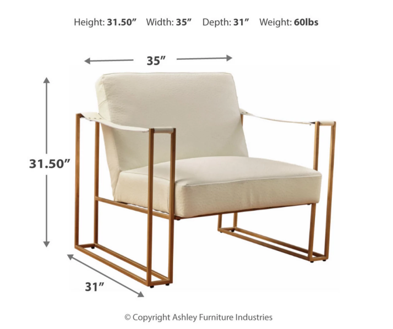 Kleemore Ostrich Embossed Leather Accent Chair 4 Kleemore Ostrich Embossed Leather Accent Chair - Image 4