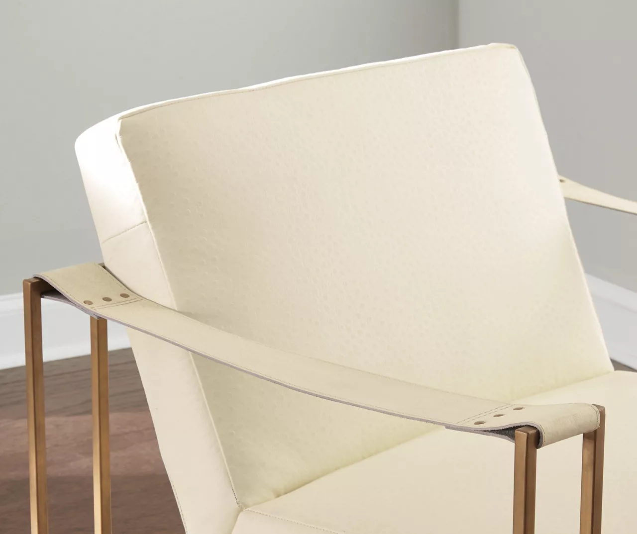 Kleemore Ostrich Embossed Leather Accent Chair 5 Kleemore Ostrich Embossed Leather Accent Chair - Image 5