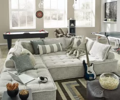 Bales Checkered Taupe Upholstered Accent Chair -Home Style Shop 810542299 11