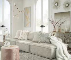 Bales Checkered Taupe Upholstered Accent Chair -Home Style Shop 810542299 13