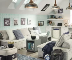 Bales Checkered Taupe Upholstered Accent Chair -Home Style Shop 810542299 14