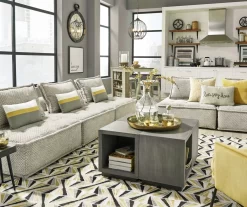 Bales Checkered Taupe Upholstered Accent Chair -Home Style Shop 810542299 6