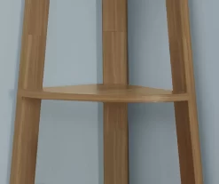 Monarch 5-Shelf Etagere Corner Bookcase -Home Style Shop 810542446 3