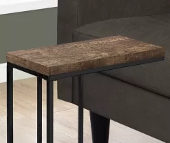Monarch Reclaimed Wood Look C Side Table -Home Style Shop 810542491 3