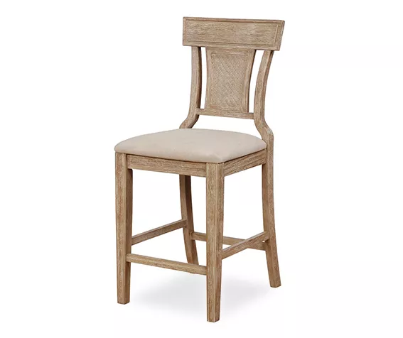 Ryder Gray Wash Upholstered Woven Rattan Counter Stool 1 Ryder Gray Wash Upholstered Woven Rattan Counter Stool
