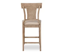 Ryder Gray Wash Upholstered Woven Rattan Counter Stool 6 Ryder Gray Wash Upholstered Woven Rattan Counter Stool -Home Style Shop 810543092 3