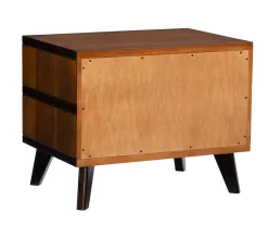 Manhattan Walnut 2-Drawer Mid-Century Wood Nightstand -Home Style Shop 810543109 A2 4