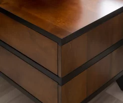 Manhattan Walnut 2-Drawer Mid-Century Wood Nightstand -Home Style Shop 810543109 A8 10