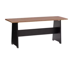 Atrium Black & Pecan 3-Piece Wooden Breakfast Nook Set -Home Style Shop 810543121 A0 2