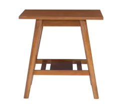 Presley Brown 2-Tier Slatted Wood End Table -Home Style Shop 810543147 A2 5