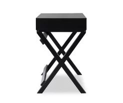 Cami Black X-Base Campaign Style Writing Desk 9 Cami Black X-Base Campaign Style Writing Desk -Home Style Shop 810543183 5