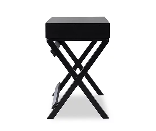 Cami Black X-Base Campaign Style Writing Desk 5 Cami Black X-Base Campaign Style Writing Desk - Image 5