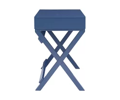 Kari Navy Blue 2-Drawer Campaign Desk -Home Style Shop 810543186 4