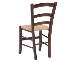 Bordeaux Walnut Handwoven Ladder Back Side Chairs, 2-Pack -Home Style Shop 810543200 A2