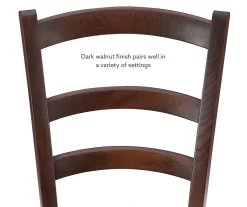 Bordeaux Walnut Handwoven Ladder Back Side Chairs, 2-Pack -Home Style Shop 810543200 A8 3