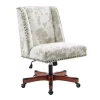 Austin Brown Linen Cow Print Office Chair