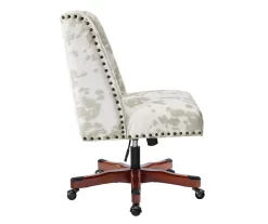 Austin Brown Linen Cow Print Office Chair 16 Austin Brown Linen Cow Print Office Chair -Home Style Shop 810543224 A2 3