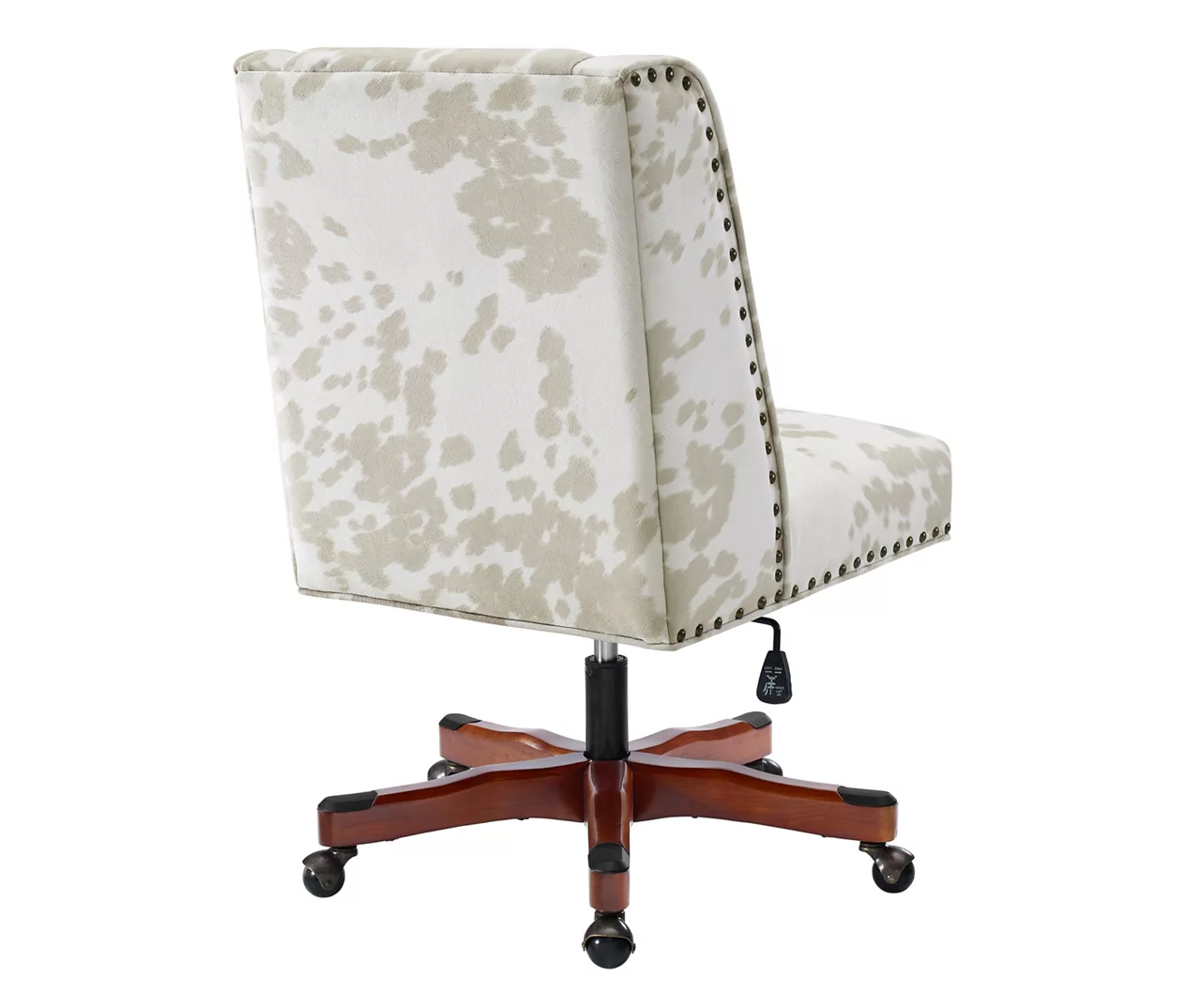 Austin Brown Linen Cow Print Office Chair 8 Austin Brown Linen Cow Print Office Chair - Image 8