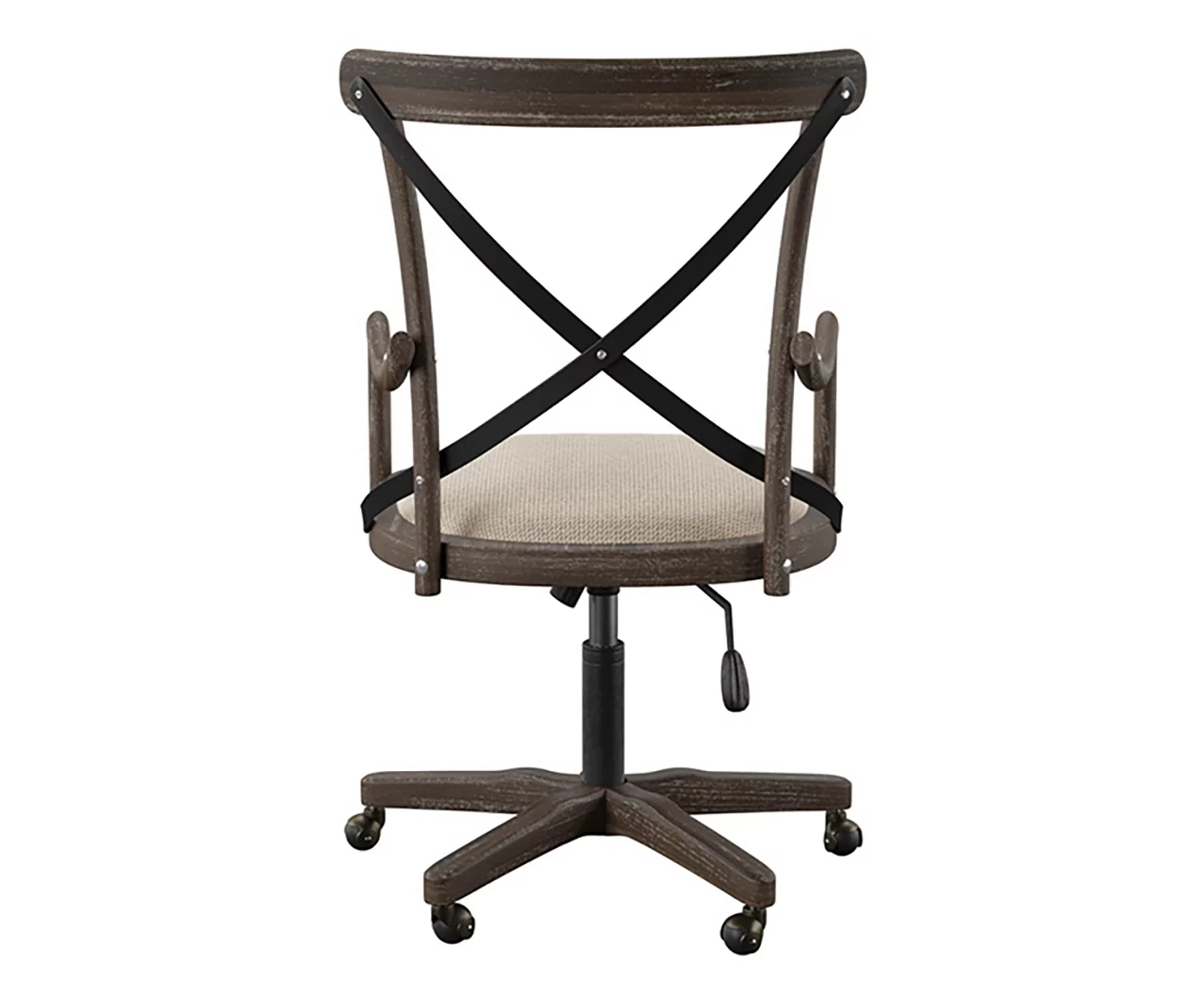 Radley Cafe Gray Wash X-Back Swivel Office Chair 4 Radley Cafe Gray Wash X-Back Swivel Office Chair - Image 4