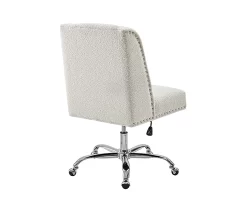 Comfort Home Warm White Sherpa Chair 8 Comfort Home Warm White Sherpa Chair -Home Style Shop 810543232 4