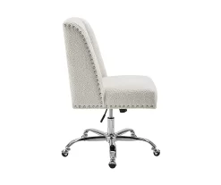 Comfort Home Warm White Sherpa Chair 9 Comfort Home Warm White Sherpa Chair -Home Style Shop 810543232 5