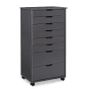 Craft Mate Gray Wood 8-Drawer Rolling Storage Cart