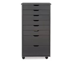 Craft Mate Gray Wood 8-Drawer Rolling Storage Cart -Home Style Shop 810543293 3