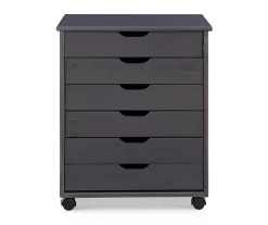 Craft Mate Wide Gray 6-Drawer Rolling Storage Cart -Home Style Shop 810543297 3