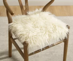 Emmitt Gray & Brown Faux Fur Wishbone Chair 14 Emmitt Gray & Brown Faux Fur Wishbone Chair -Home Style Shop 810543298 A0 10