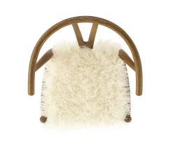 Emmitt Gray & Brown Faux Fur Wishbone Chair 19 Emmitt Gray & Brown Faux Fur Wishbone Chair -Home Style Shop 810543298 A4 6