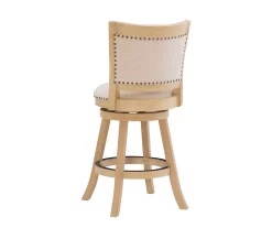 Graham Light Gray Padded Swivel Counter Stool -Home Style Shop 810543337 A0 4