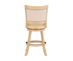 Graham Light Gray Padded Swivel Counter Stool -Home Style Shop 810543337 A0 5