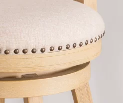 Graham Light Gray Padded Swivel Counter Stool -Home Style Shop 810543337 B8