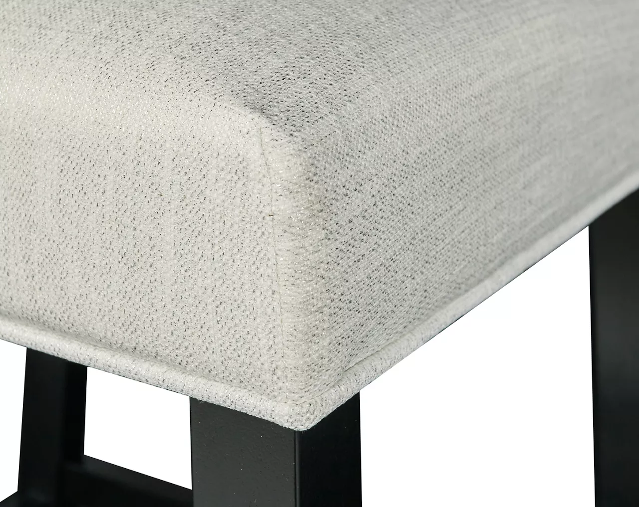 Blaire White Glitz Nailhead Bar Stool 4 Blaire White Glitz Nailhead Bar Stool - Image 4