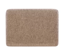 Clark Walnut & Light Brown Upholstered Tweed Backless Counter Stool -Home Style Shop 810543403 A4 4