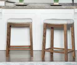 Brooke 26" Backless Nailhead Counter Stool -Home Style Shop 810543415 2